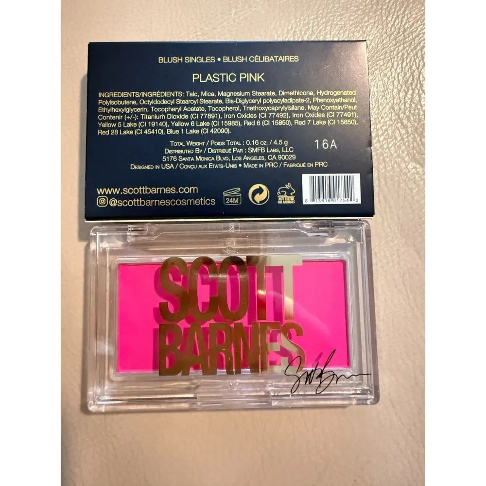 NIB Scott Barnes Blush Single in the shade Plastic Pink